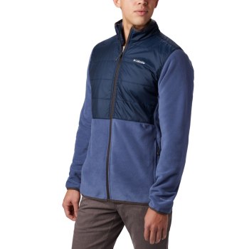 Columbia Jas Heren, Basin Butte Fleece Full Zip DonkerBlauw Donkerblauw, 49RNGLUED